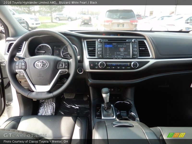 Blizzard White Pearl / Black 2018 Toyota Highlander Limited AWD