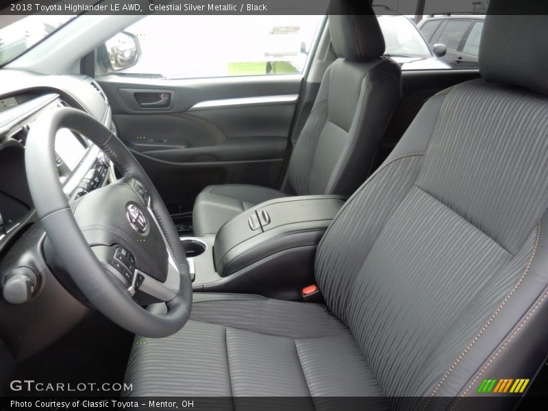 Celestial Silver Metallic / Black 2018 Toyota Highlander LE AWD