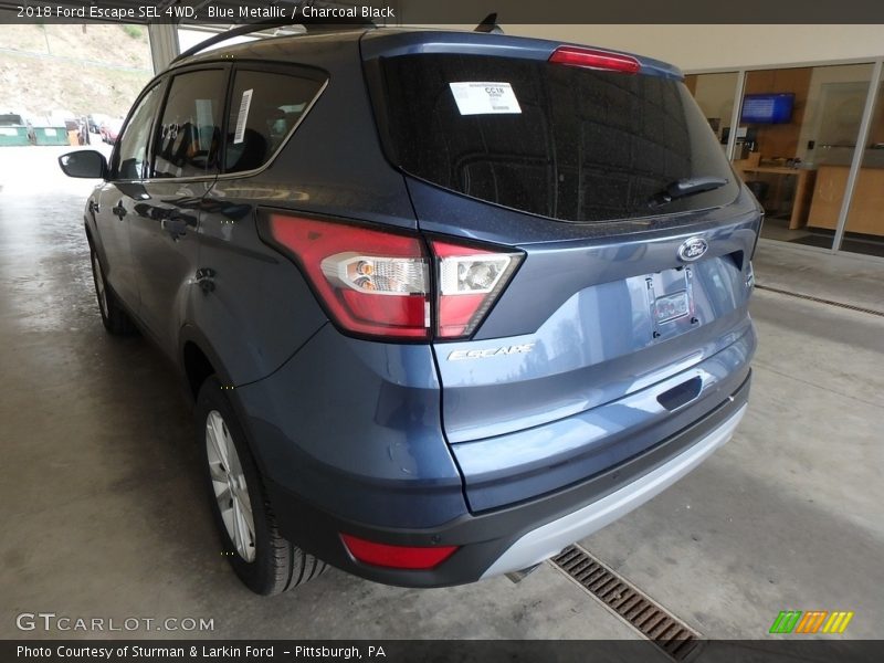 Blue Metallic / Charcoal Black 2018 Ford Escape SEL 4WD