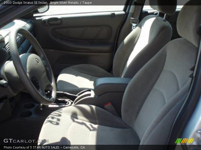 Bright Silver Metallic / Taupe 2003 Dodge Stratus SE Sedan