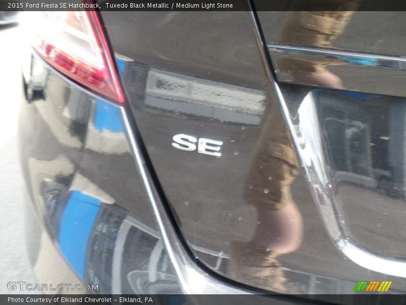 Tuxedo Black Metallic / Medium Light Stone 2015 Ford Fiesta SE Hatchback