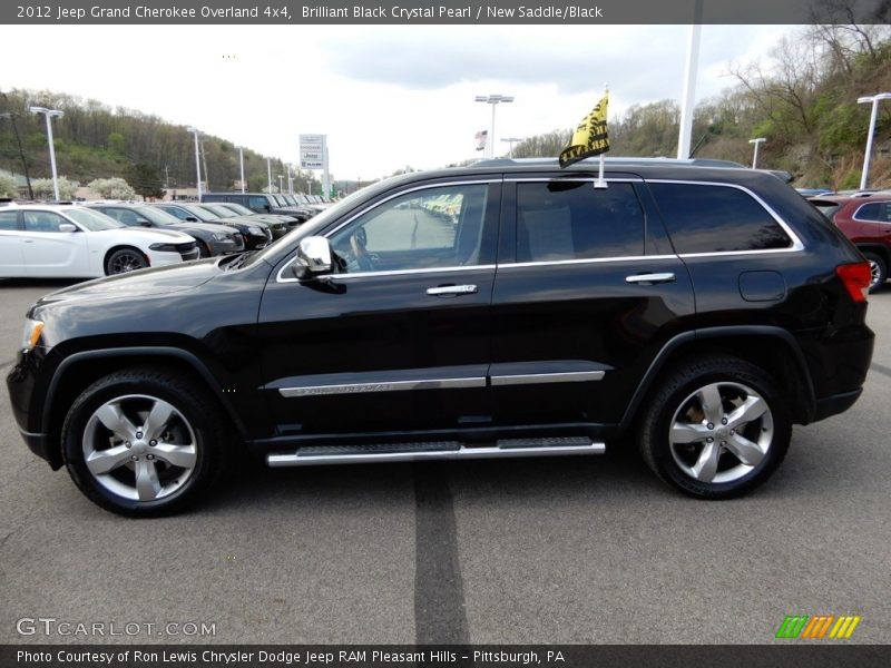 Brilliant Black Crystal Pearl / New Saddle/Black 2012 Jeep Grand Cherokee Overland 4x4