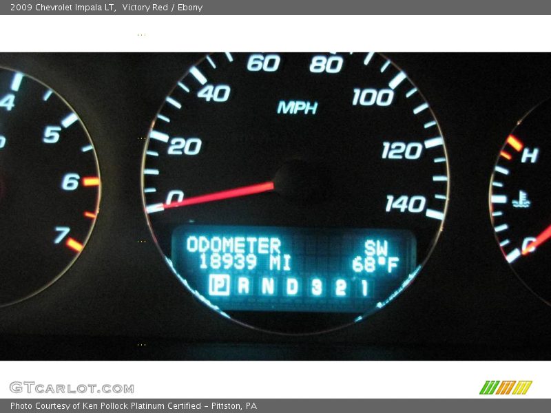 Victory Red / Ebony 2009 Chevrolet Impala LT