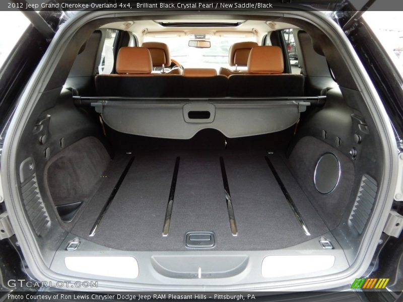 Brilliant Black Crystal Pearl / New Saddle/Black 2012 Jeep Grand Cherokee Overland 4x4