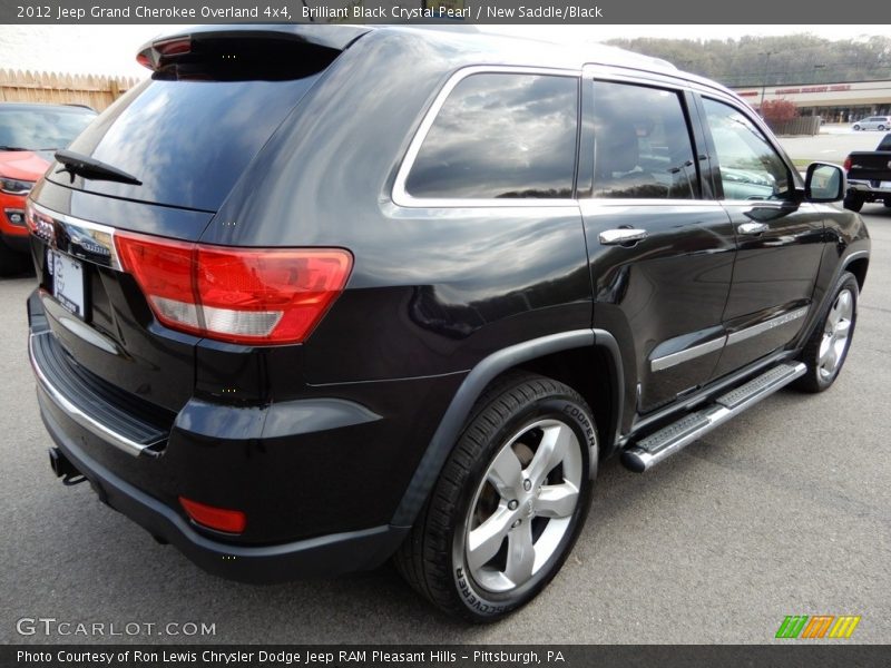 Brilliant Black Crystal Pearl / New Saddle/Black 2012 Jeep Grand Cherokee Overland 4x4