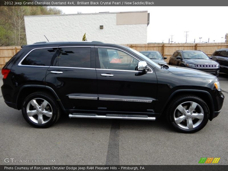 Brilliant Black Crystal Pearl / New Saddle/Black 2012 Jeep Grand Cherokee Overland 4x4