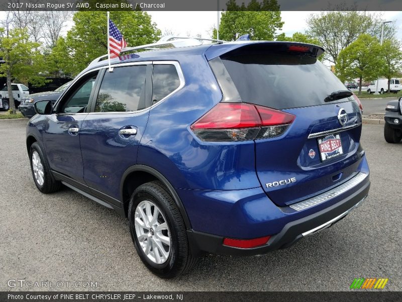 Caspian Blue / Charcoal 2017 Nissan Rogue SV AWD