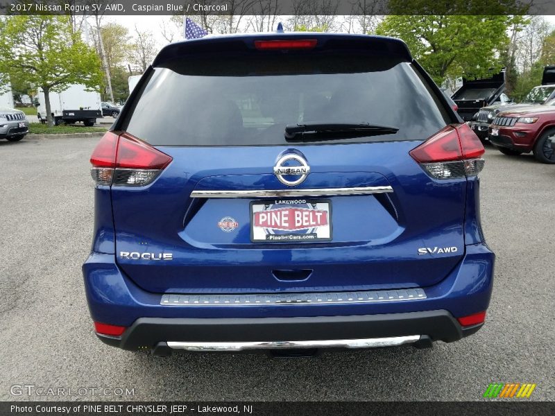 Caspian Blue / Charcoal 2017 Nissan Rogue SV AWD