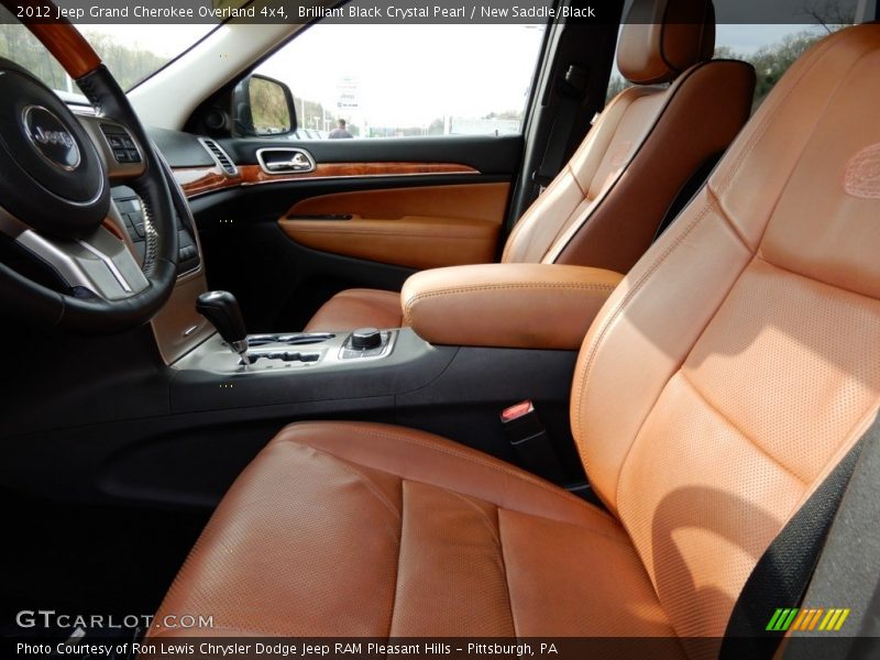 Brilliant Black Crystal Pearl / New Saddle/Black 2012 Jeep Grand Cherokee Overland 4x4