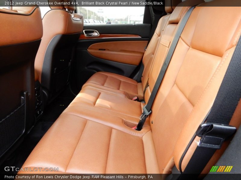 Brilliant Black Crystal Pearl / New Saddle/Black 2012 Jeep Grand Cherokee Overland 4x4