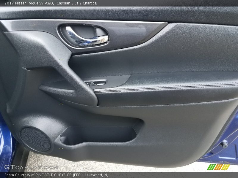 Caspian Blue / Charcoal 2017 Nissan Rogue SV AWD