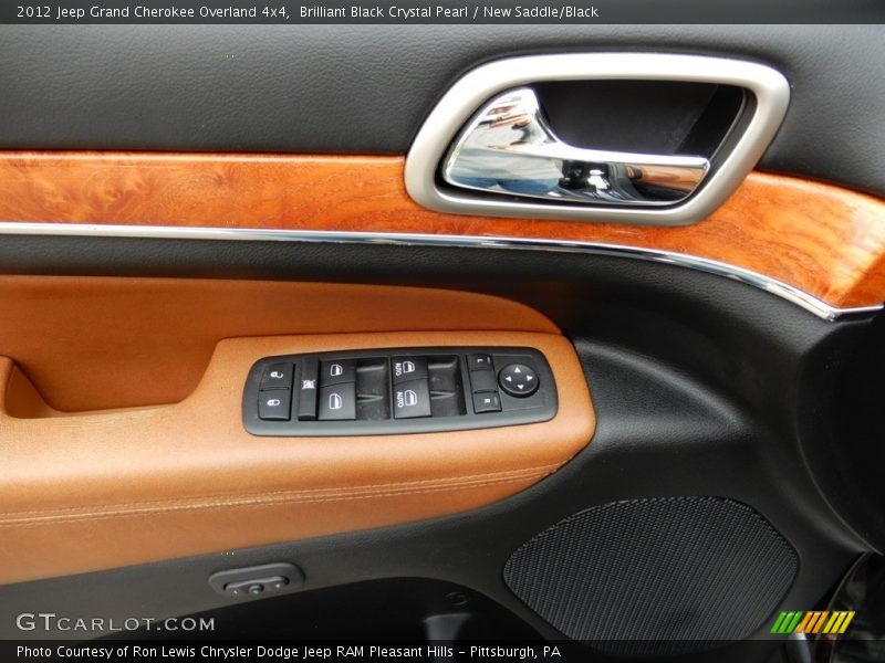 Brilliant Black Crystal Pearl / New Saddle/Black 2012 Jeep Grand Cherokee Overland 4x4