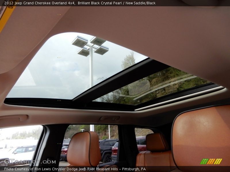 Brilliant Black Crystal Pearl / New Saddle/Black 2012 Jeep Grand Cherokee Overland 4x4