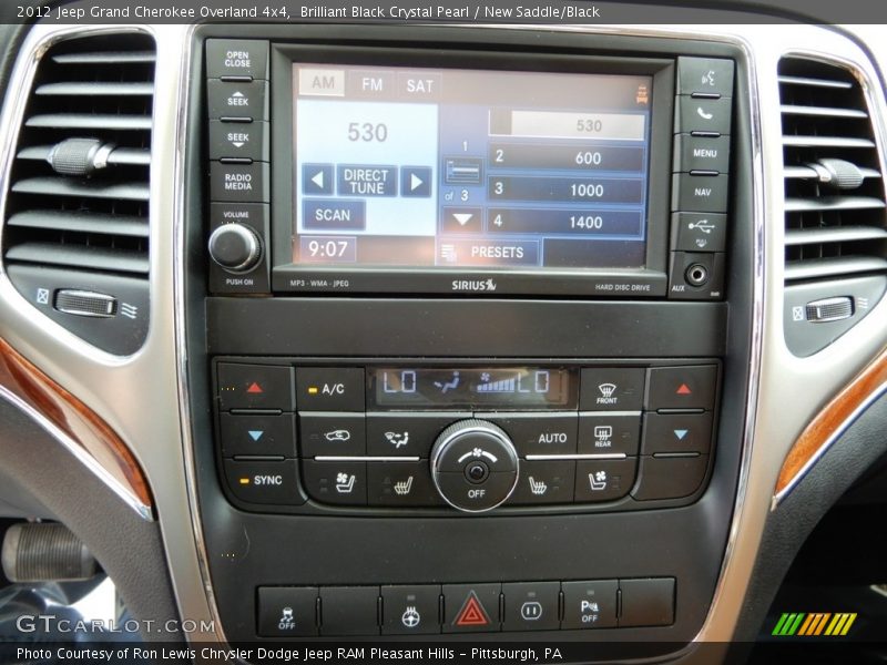 Brilliant Black Crystal Pearl / New Saddle/Black 2012 Jeep Grand Cherokee Overland 4x4