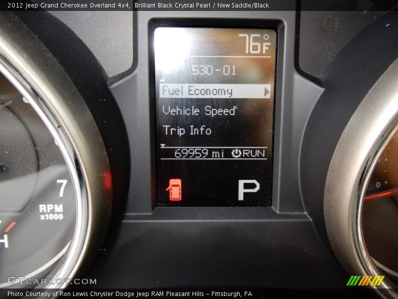 Brilliant Black Crystal Pearl / New Saddle/Black 2012 Jeep Grand Cherokee Overland 4x4