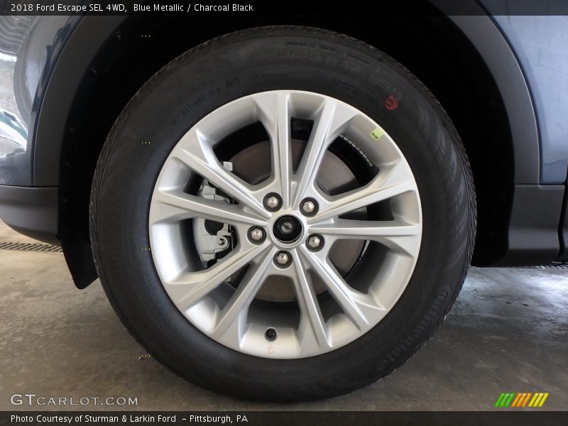 Blue Metallic / Charcoal Black 2018 Ford Escape SEL 4WD