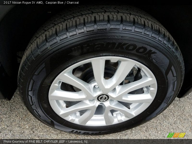 Caspian Blue / Charcoal 2017 Nissan Rogue SV AWD