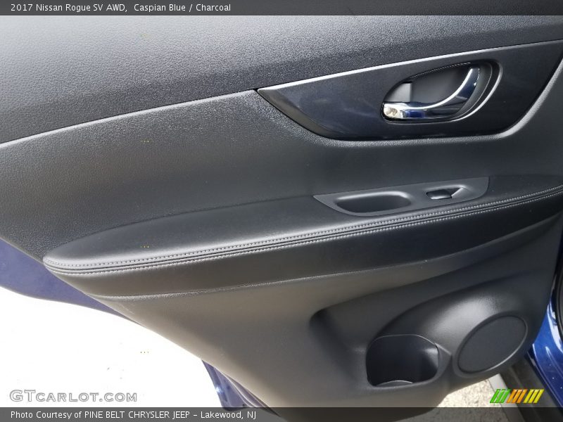 Caspian Blue / Charcoal 2017 Nissan Rogue SV AWD