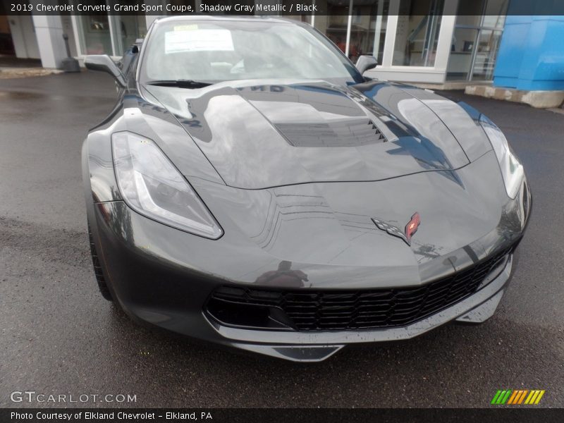 Shadow Gray Metallic / Black 2019 Chevrolet Corvette Grand Sport Coupe
