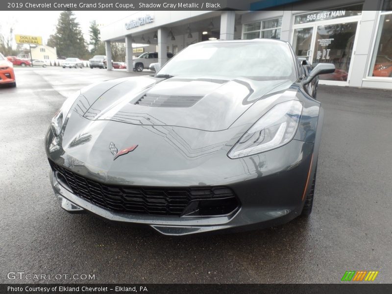 Shadow Gray Metallic / Black 2019 Chevrolet Corvette Grand Sport Coupe