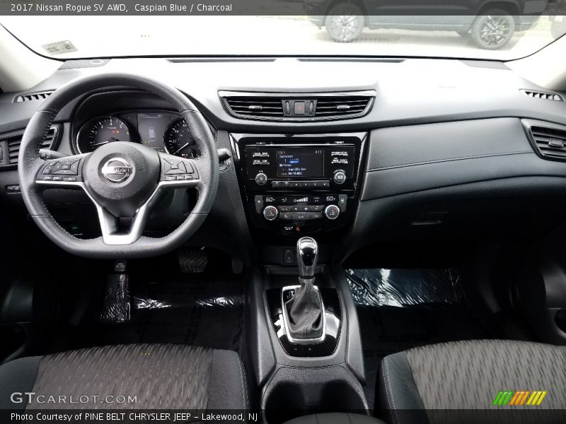 Caspian Blue / Charcoal 2017 Nissan Rogue SV AWD