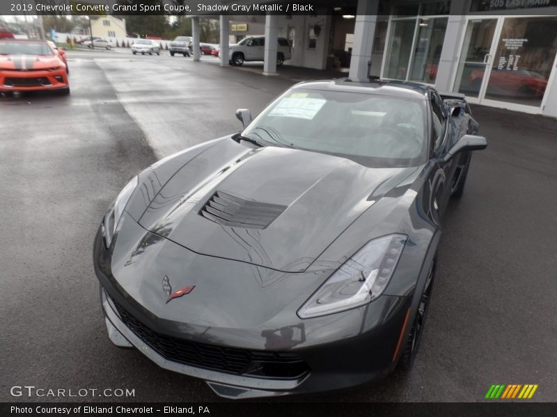 Shadow Gray Metallic / Black 2019 Chevrolet Corvette Grand Sport Coupe