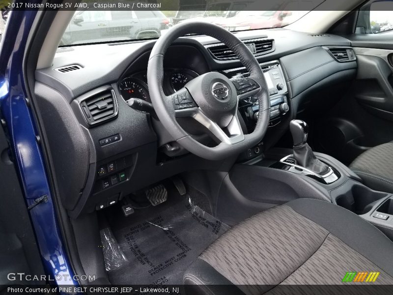 Caspian Blue / Charcoal 2017 Nissan Rogue SV AWD
