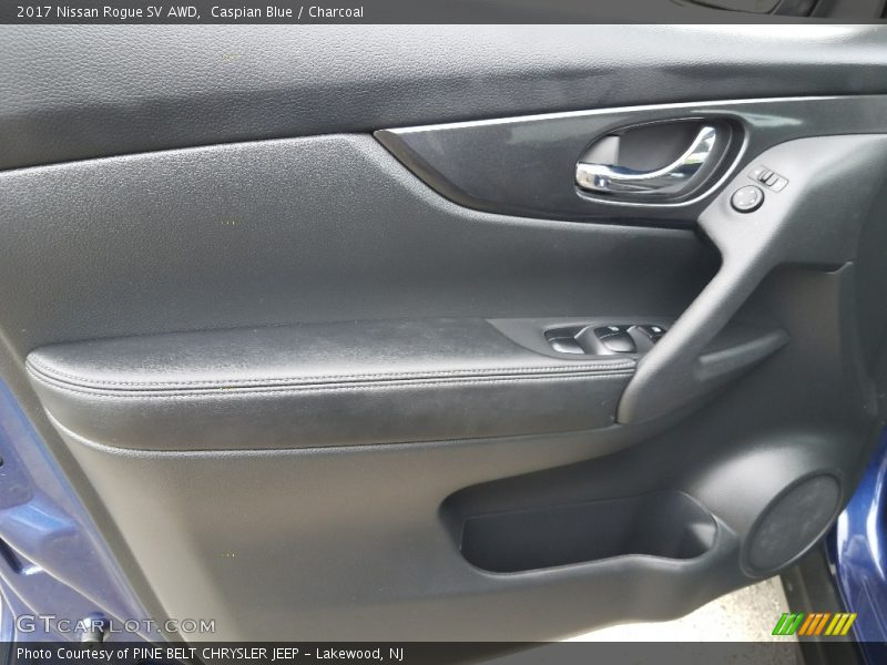 Caspian Blue / Charcoal 2017 Nissan Rogue SV AWD