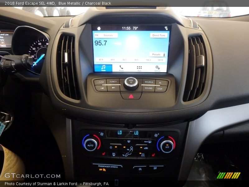 Blue Metallic / Charcoal Black 2018 Ford Escape SEL 4WD