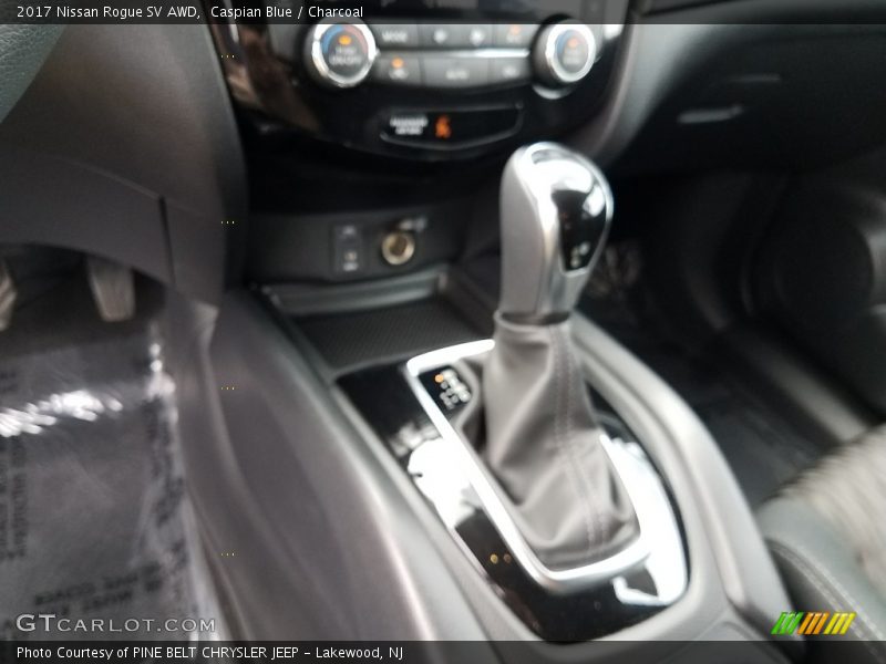 Caspian Blue / Charcoal 2017 Nissan Rogue SV AWD