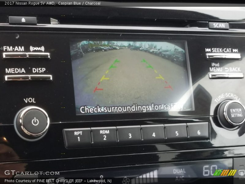 Caspian Blue / Charcoal 2017 Nissan Rogue SV AWD