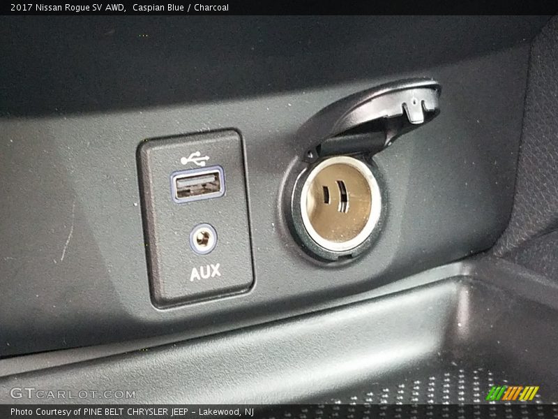 Caspian Blue / Charcoal 2017 Nissan Rogue SV AWD