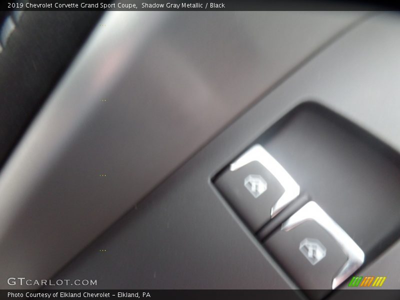 Shadow Gray Metallic / Black 2019 Chevrolet Corvette Grand Sport Coupe