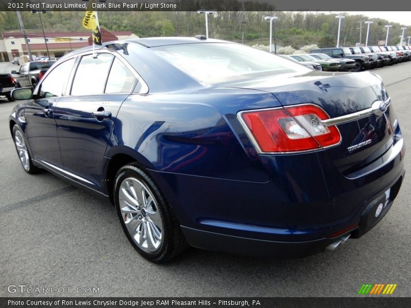 Dark Blue Pearl / Light Stone 2012 Ford Taurus Limited