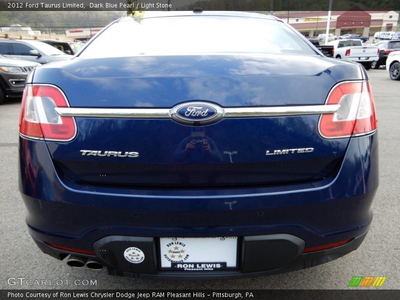 Dark Blue Pearl / Light Stone 2012 Ford Taurus Limited