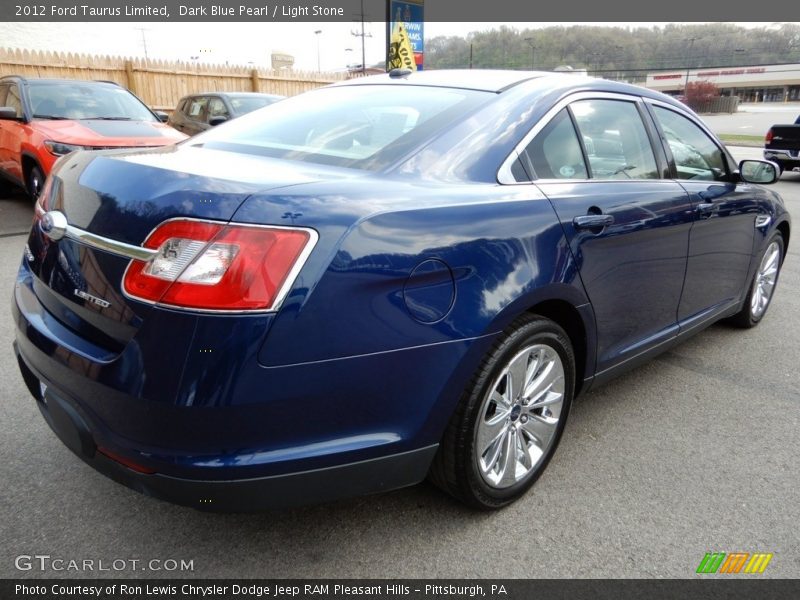 Dark Blue Pearl / Light Stone 2012 Ford Taurus Limited