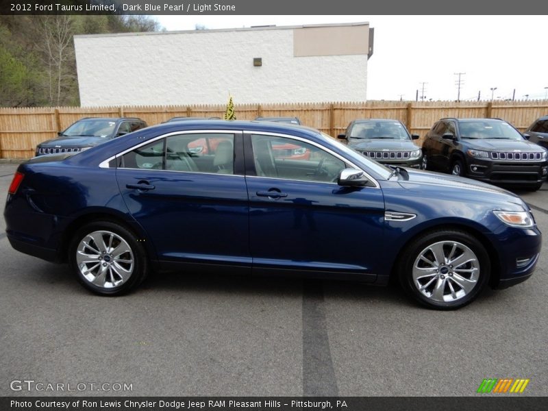 Dark Blue Pearl / Light Stone 2012 Ford Taurus Limited