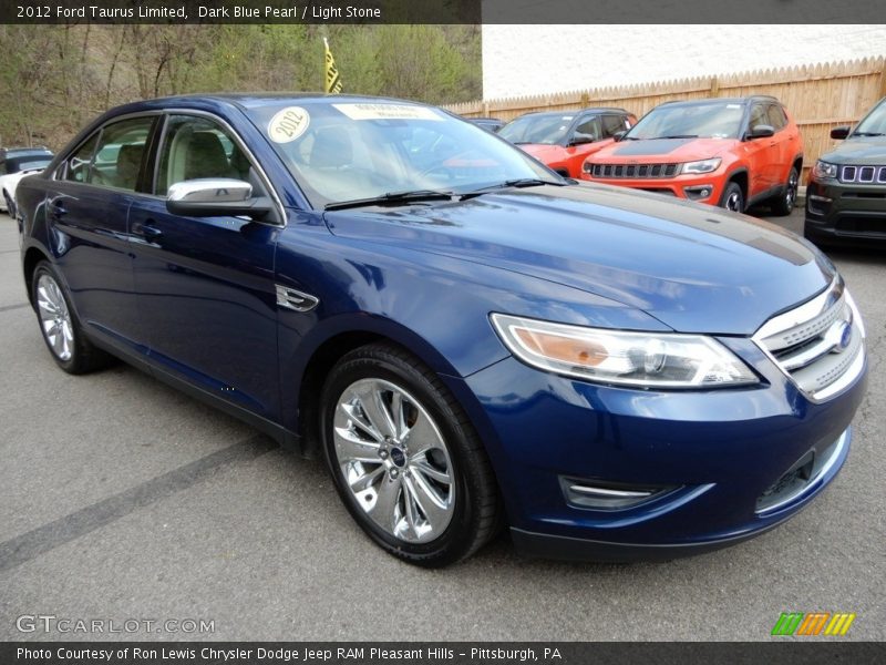 Dark Blue Pearl / Light Stone 2012 Ford Taurus Limited