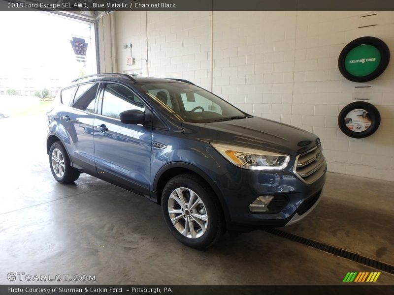 Blue Metallic / Charcoal Black 2018 Ford Escape SEL 4WD