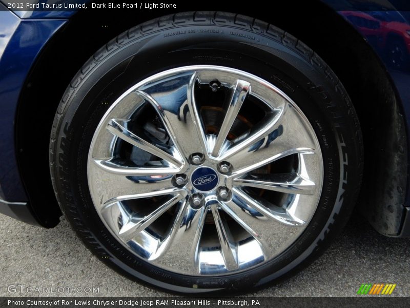 Dark Blue Pearl / Light Stone 2012 Ford Taurus Limited