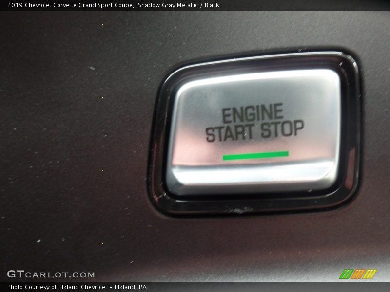 Shadow Gray Metallic / Black 2019 Chevrolet Corvette Grand Sport Coupe