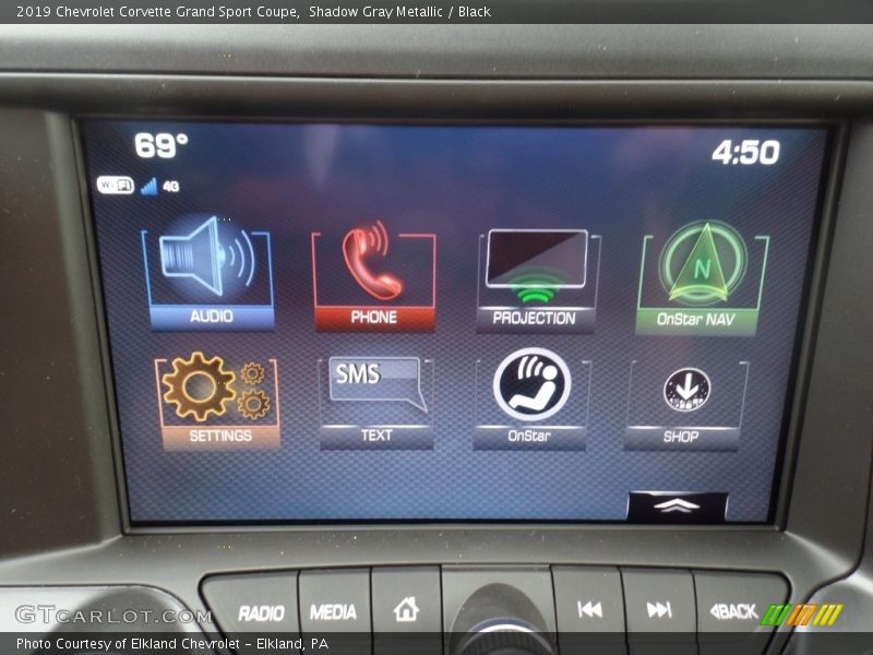 Shadow Gray Metallic / Black 2019 Chevrolet Corvette Grand Sport Coupe