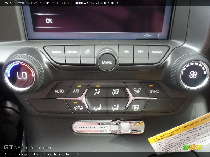 Shadow Gray Metallic / Black 2019 Chevrolet Corvette Grand Sport Coupe