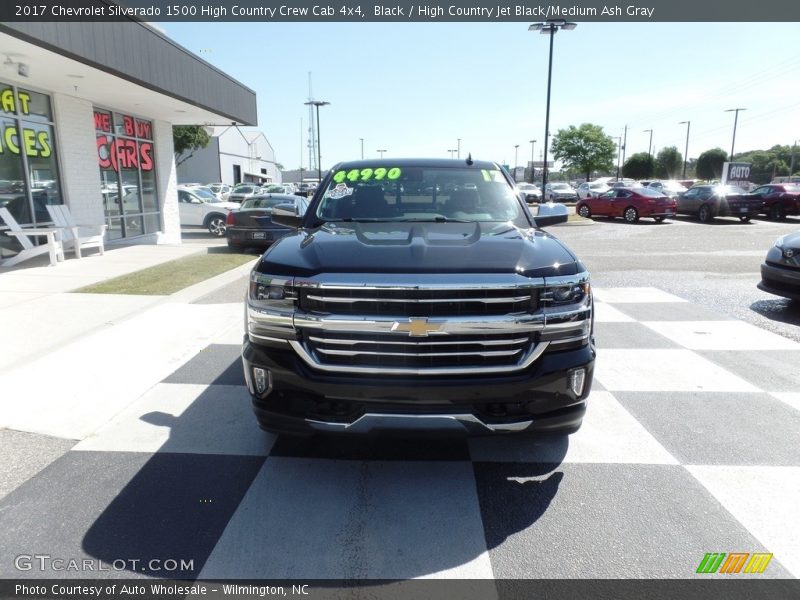 Black / High Country Jet Black/Medium Ash Gray 2017 Chevrolet Silverado 1500 High Country Crew Cab 4x4