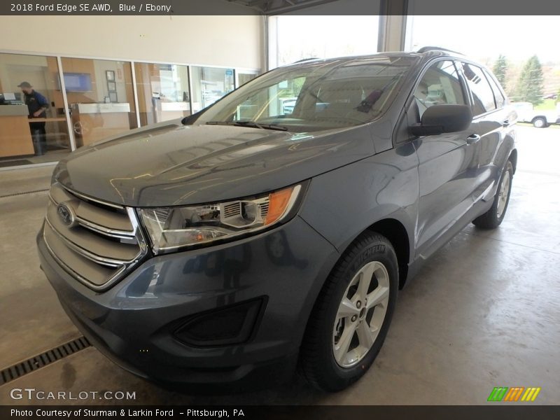 Blue / Ebony 2018 Ford Edge SE AWD