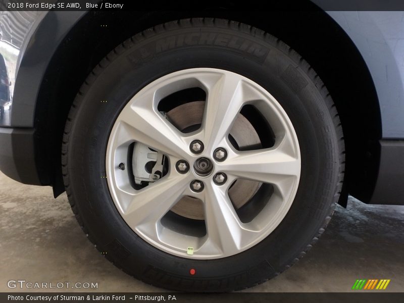 Blue / Ebony 2018 Ford Edge SE AWD