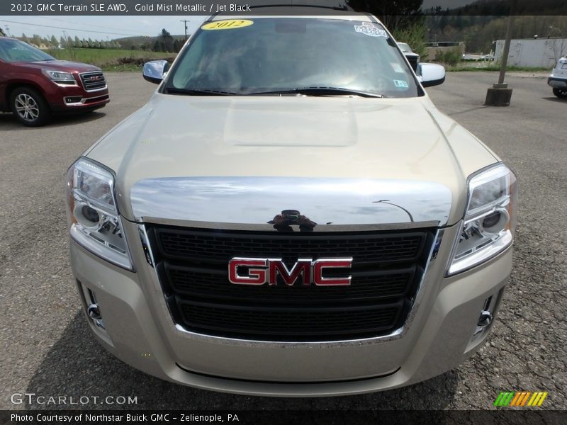 Gold Mist Metallic / Jet Black 2012 GMC Terrain SLE AWD