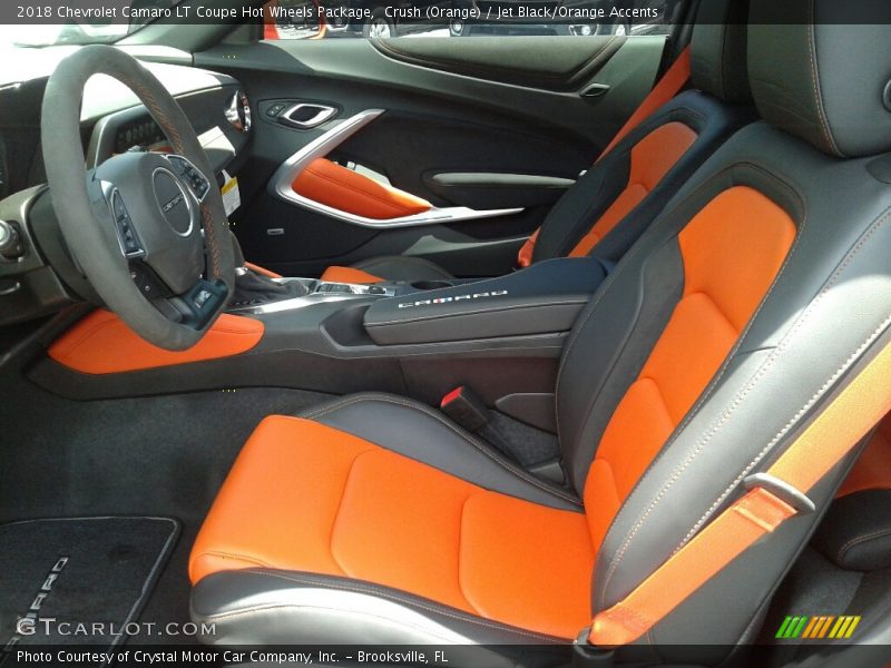  2018 Camaro LT Coupe Hot Wheels Package Jet Black/Orange Accents Interior