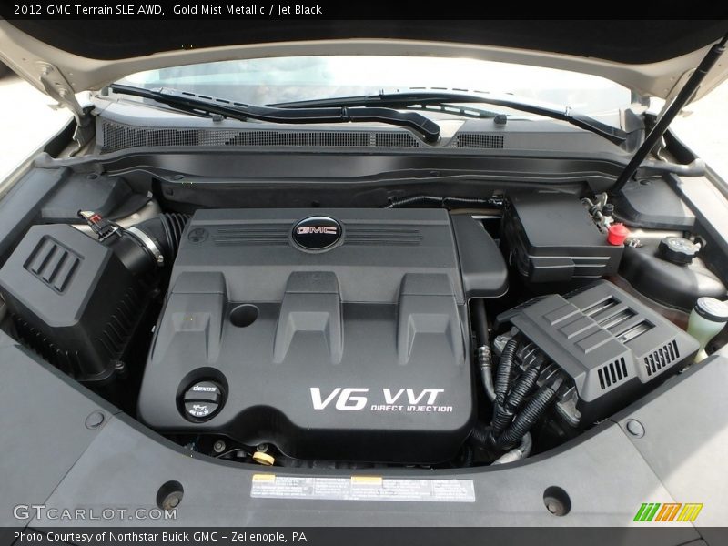 Gold Mist Metallic / Jet Black 2012 GMC Terrain SLE AWD