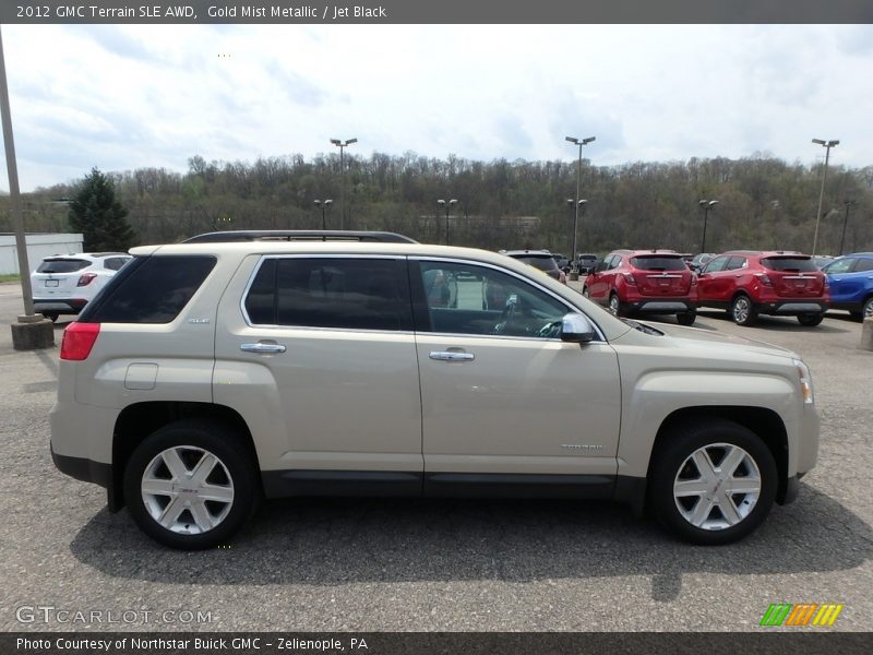 Gold Mist Metallic / Jet Black 2012 GMC Terrain SLE AWD